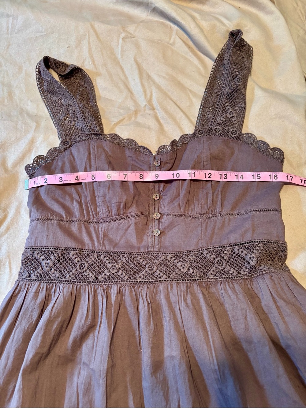 BNWT American Eagle Catie Corset Crochet Midi Dress - Picture 5 of 7